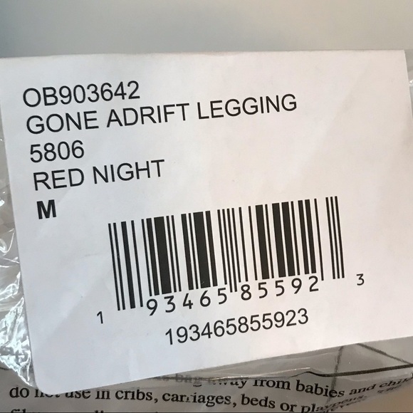 Free People | NWT Gone Adrift Leggings Dark Red - Picture 8 of 8